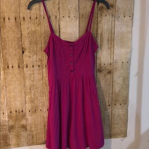 pink pocketed dress EXPRESS size S